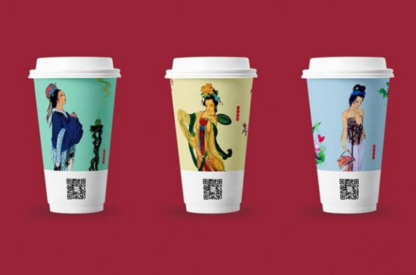 奶茶包裝設計的市場！情侶和奶香融合的主題很適合！