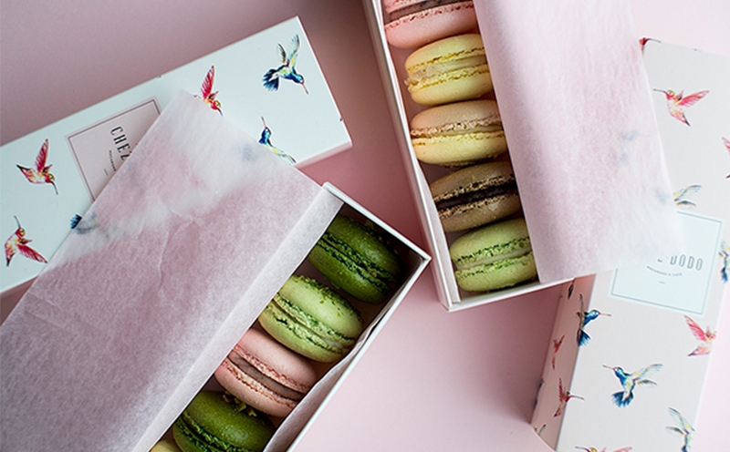 馬卡龍水彩甜點包裝設計,創意巧克力紋理結構設計及外包裝設計