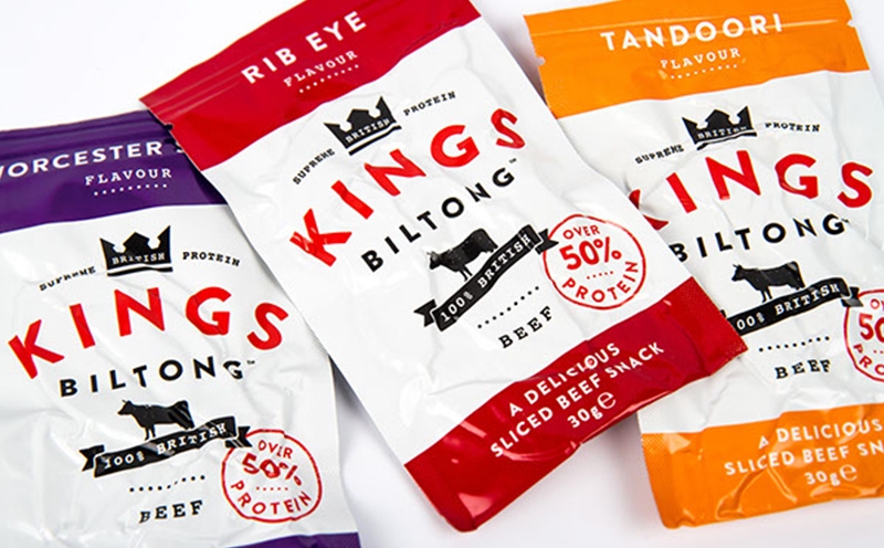 國(guó)王牌牛肉干包裝設(shè)計(jì),休閑食品的良配