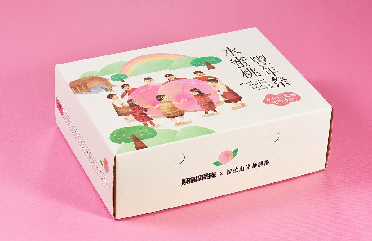 水蜜桃豐年祭禮盒插畫(huà)包裝設(shè)計(jì) 水蜜桃豐年祭禮盒插畫(huà)包裝設(shè)計(jì)