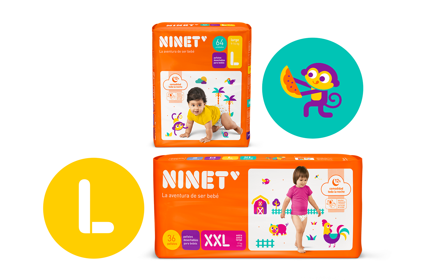 大冒險(xiǎn)式嬰兒用品品牌包裝設(shè)計(jì)，不一樣的紙尿褲設(shè)計(jì)