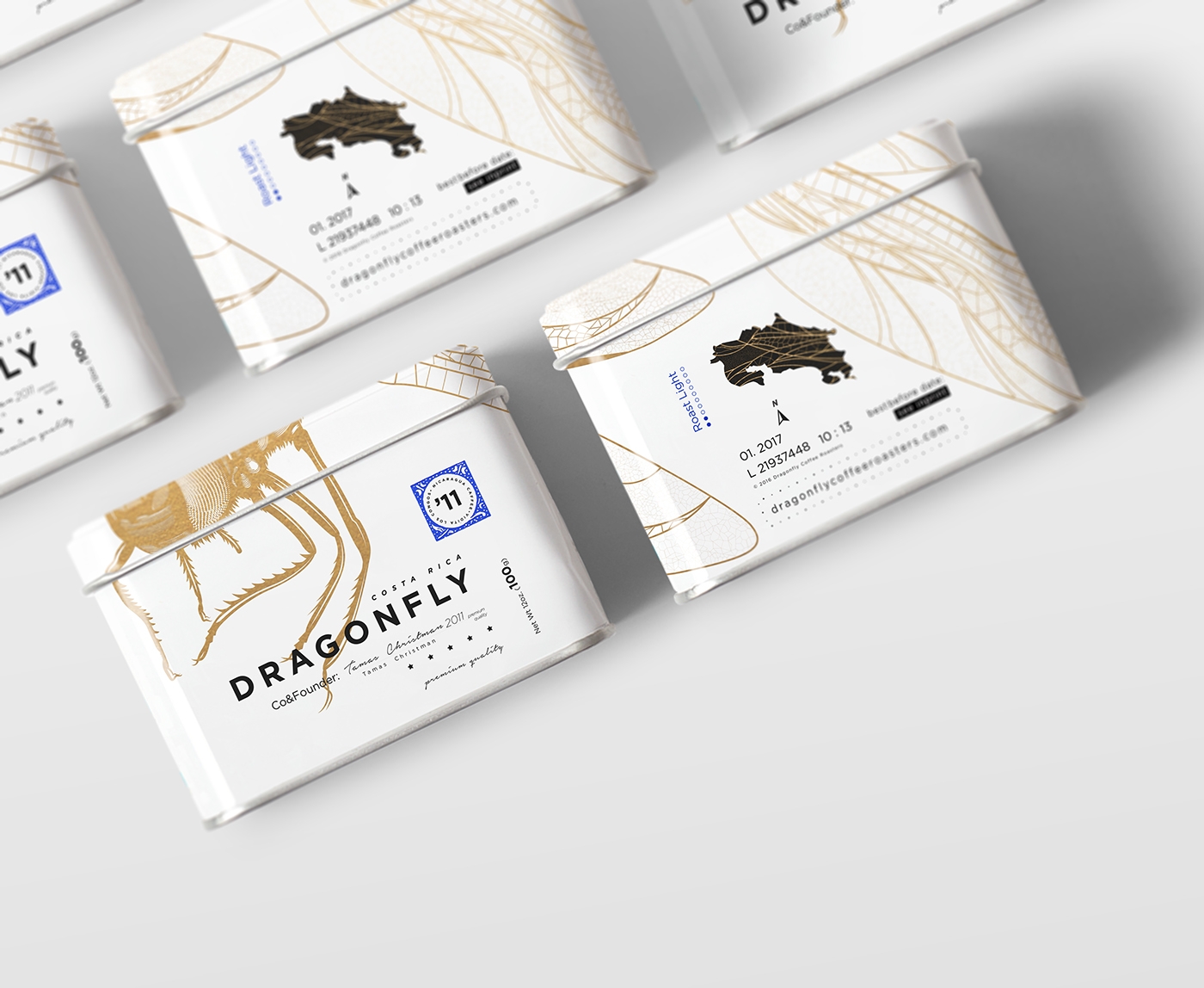 大自然的奇跡，蜻蜓主題的咖啡品牌包裝設計